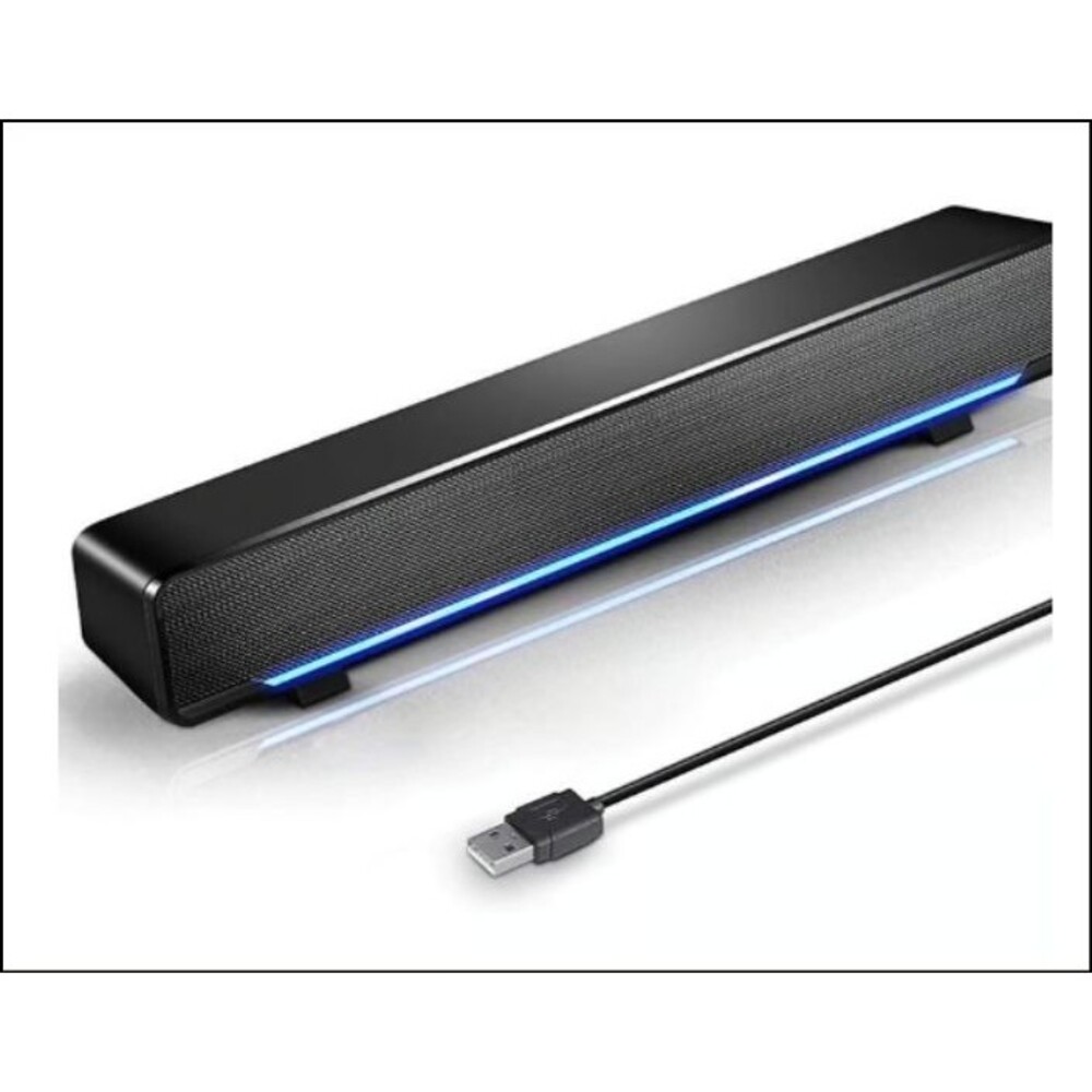 NIB - Marboo Upgraded USB Powered Computer Speaker with Lighting Control -Black
